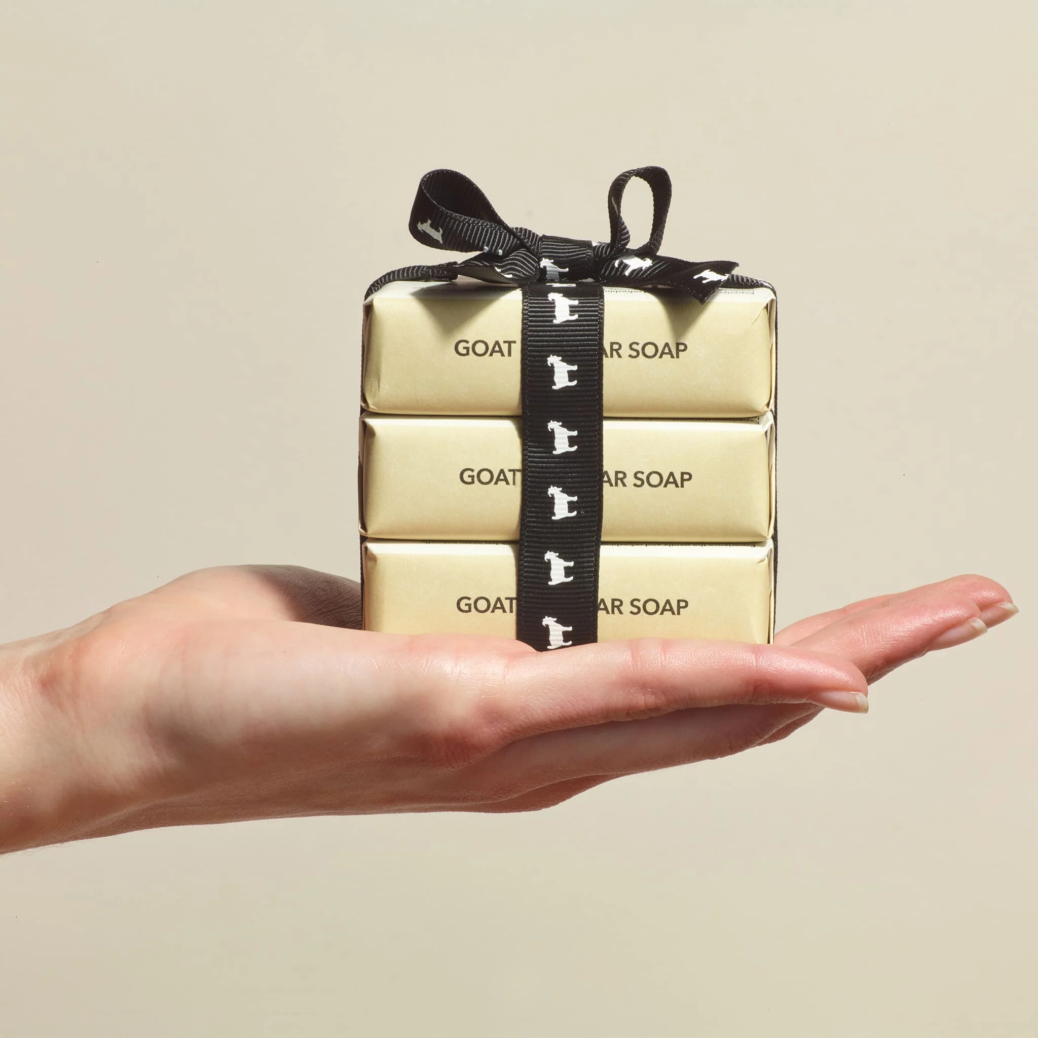 3oz Vanilla Bean Goat Milk Bar Soap, Set of 3 - Image 3