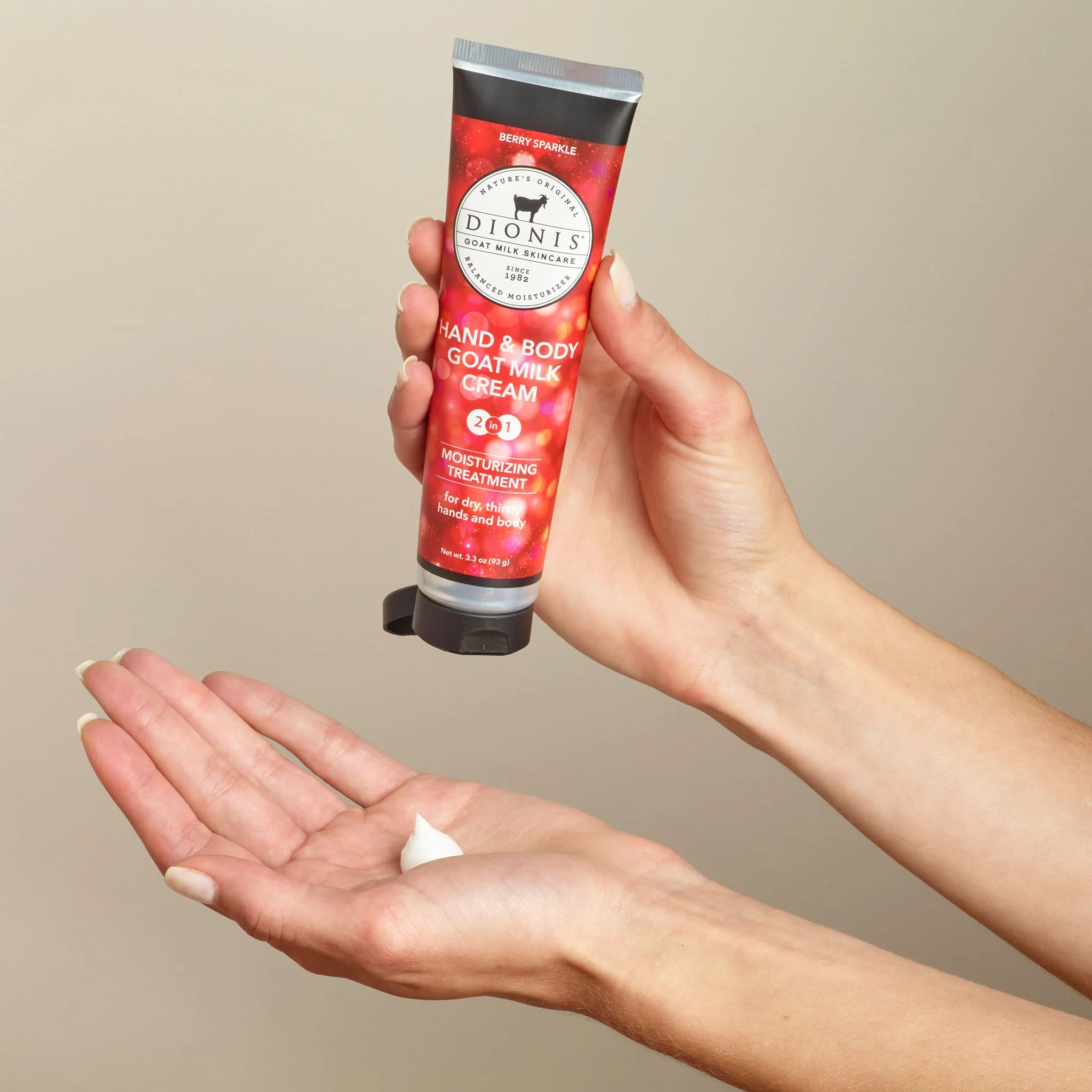 Berry Sparkle Hand & Body Goat Milk Cream - Image 3