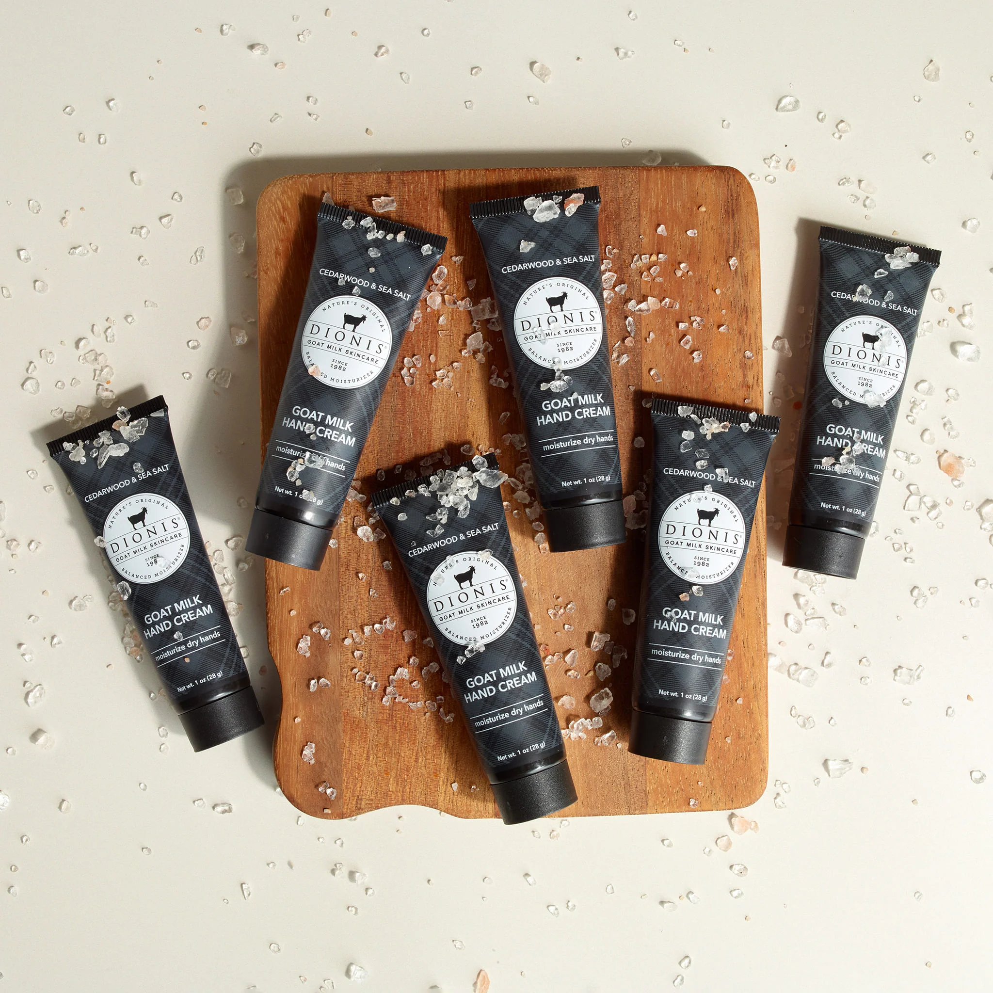 Cedarwood & Sea Salt Goat Milk Hand Cream, Set of 6 - Image 2