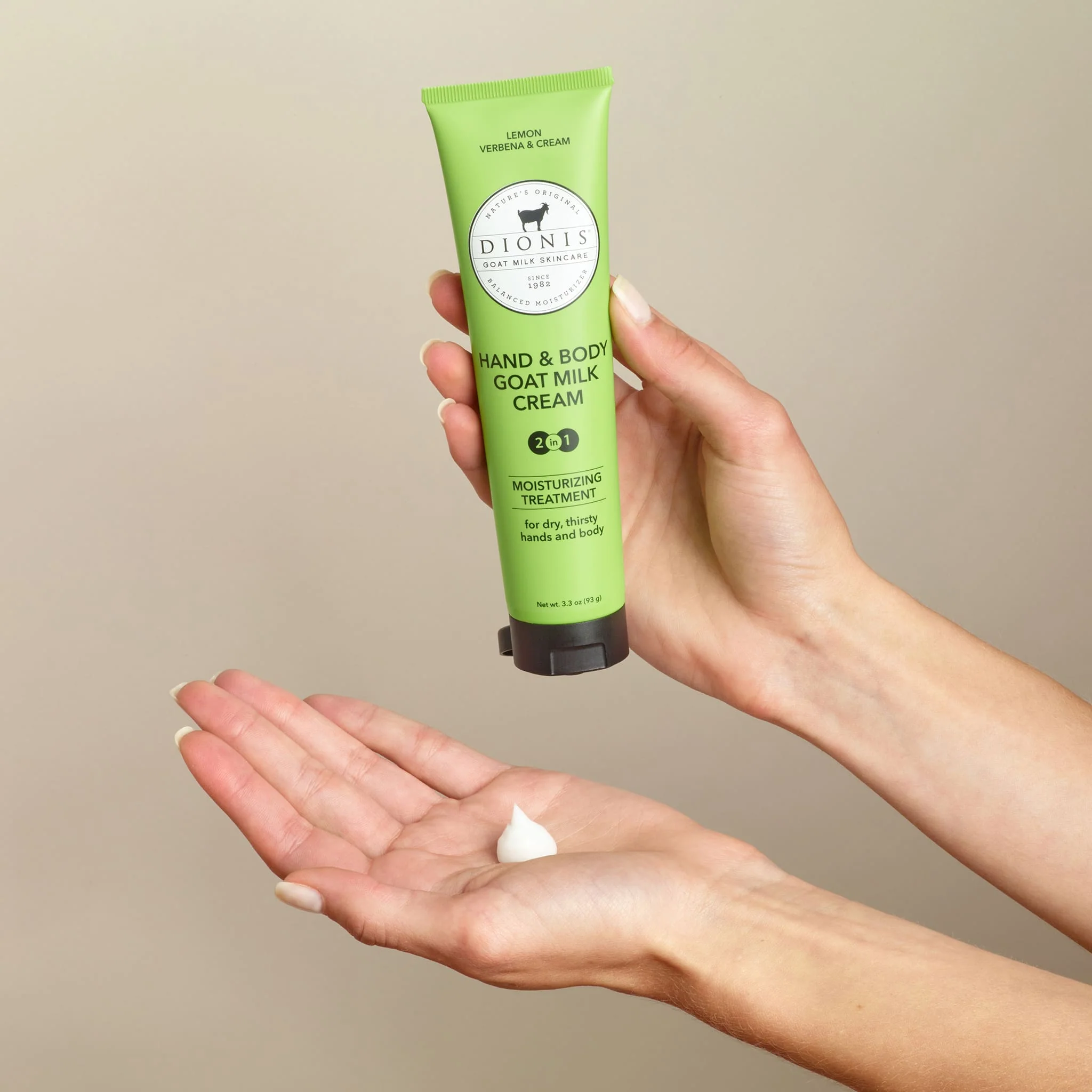 Lemon Verbena & Cream Hand & Body Goat Milk Cream - Image 3